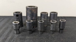 lot 21 image: Lot of 9 Inverted Torx Socket Set, E5-E20