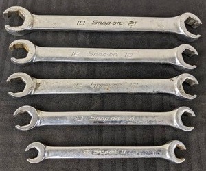 lot 59 image: Snap-On Metric Line Wrench Set 9 to 21, 5 Pcs.