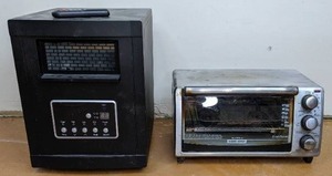 lot 163 image: Black and Decker Toast-R-Oven and Lifesmart 1500 Watt Infrared Heater