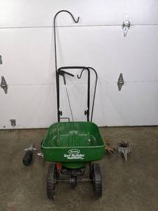 lot 147 image: Scotts Turf Builder Edge Guard Mini Spreader, Plant Hangers and More
