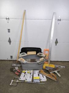 lot 149 image: An Assortment of Drywall and Skimcoating Supplies