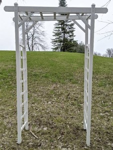 lot 29A image: 86 H Classic PVC Garden Arbor
