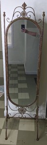 lot 39A image: Vintage Floor Standing Mirror