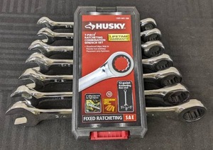 lot 48A image: Husky 7 Piece Racheting Wrench Set