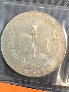1 TROY OZ .999 FINE SILVER WESTERN CHRISTIAN COLLEGE ROUND