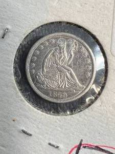 1840 US SEATED LIBERTY HALF DIME