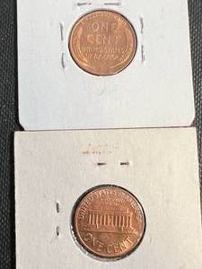 2 US CENTS 1953-D 1961-D