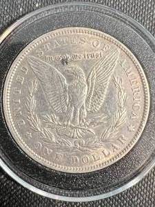 1889 US MORGAN SILVER DOLLAR IN AIRTITE