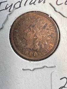 1900 US INDIAN HEAD CENT BU