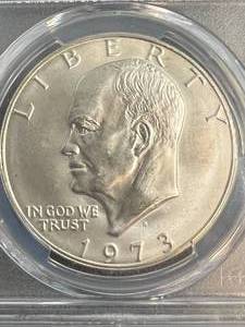 1973-S US EISENHOWER DOLLAR PCGS MS66 SILVER