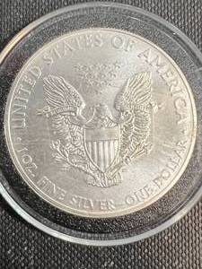 2014 AMERICAN SILVER EAGLE 1 TROY OZ .999 FINE SILVER IN AIRTITE