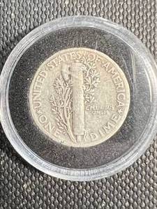 1936 US MERCURY DIME IN AIRTITE