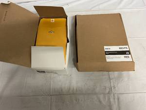 lot 17 image: 100 Clasp Envelopes and 100 Flat Black Lanyards