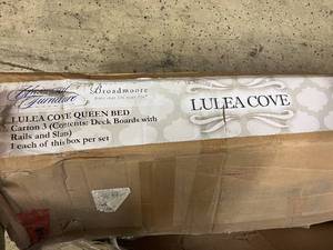 lot 39 image: Lulea Cove Queen Bed Frame - 2 Boxes