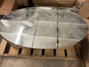 lot 56 image: Round Corner Hanging Mirror
