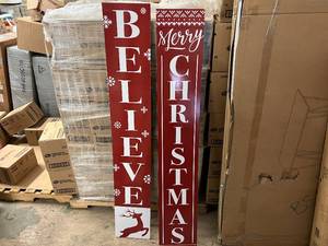 lot 79 image: 2 Christmas Signs