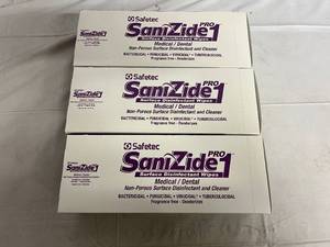 lot 86 image: 3 Boxes of SaniZide Pro Surface Disinfectant Wipes