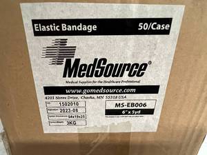 lot 111 image: 6 Boxes or 50ct of MedSource Elastic Bandages