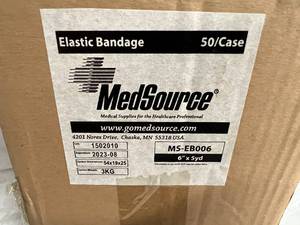 lot 112 image: 6 Boxes or 50ct of MedSource Elastic Bandages