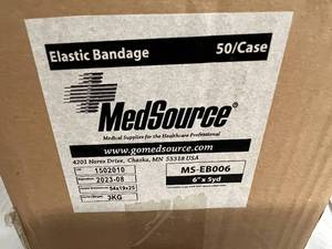 lot 114 image: 6 Boxes or 50ct of MedSource Elastic Bandages