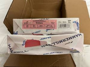 lot 119 image: 1000 Pink Hammermill Copy Paper - 8.5 x 11