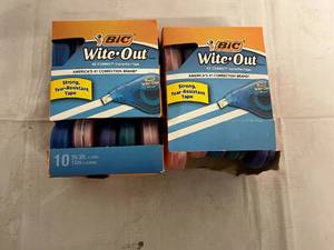 lot 129 image: 20 Bic White Out Tubes