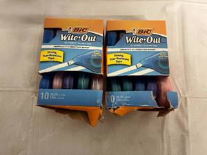 lot 130 image: 20 Bic White Out Tubes