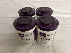lot 152 image: 4 Containers of Sani-Cloth Large Wipes