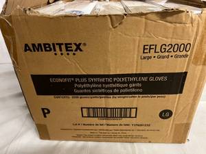 lot 159 image: 2000 Ambitex Econofit Synthetic Polyethylene Gloves