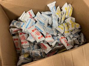 lot 163 image: Box of Crayola Model Magic Packs - White, Blue, Yellow, Red