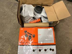 lot 180 image: Lusper Barbell, Dumbbell, and Kettlebell Workout Set