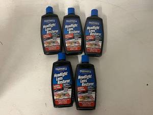 lot 192 image: 5 Bottles of Blue Magic Headlight Lens Restorer