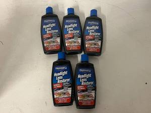 lot 191 image: 5 Bottles of Blue Magic Headlight Lens Restorer