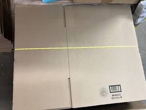 lot 212 image: 25 Foldable Cardboard Boxes - 18 x 12 x 12