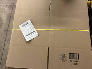 lot 214 image: 25 Foldable Cardboard Boxes - 12 x 12 x 12
