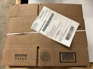 lot 217 image: 25 Foldable Cardboard Boxes - 7 x 5 x 4