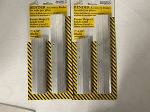 lot 225 image: 2 Packs of Amerimax Bender Accessory Blades for Wide Jaw Pliers - 7 & 10
