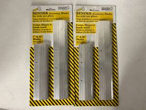lot 226 image: 2 Packs of Amerimax Bender Accessory Blades for Wide Jaw Pliers - 7 & 10