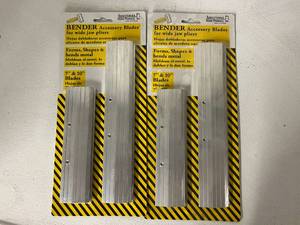 lot 227 image: 2 Packs of Amerimax Bender Accessory Blades for Wide Jaw Pliers - 7 & 10