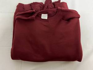 lot 268 image: 2 Maroon Crew Neck Sweatshirts