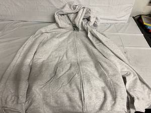 lot 269 image: 3 Ash Grey Zip Up Swetshirts - 4XL