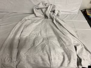 lot 271 image: 3 Ash Grey Zip Up Swetshirts - 4XL