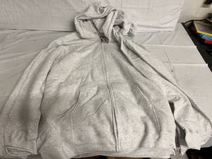 lot 272 image: 3 Ash Grey Zip Up Swetshirts - 4XL