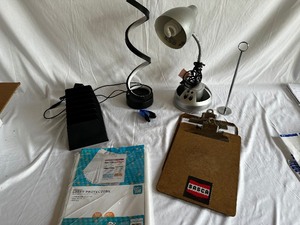 Misc Office Supplies and Desk Lamps