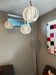 3 Light Floor Arch Lamp 84 Tall