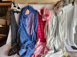 Adult Footed Pajamas Including Eeyore, Piglet, Unicorn, Jack Skellington - The Nightmare before Christmas - One Size Fits All