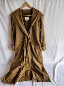 Vintage Gantos Silk Trench Coat, Size 6
