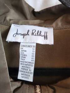 Vintage Joseph Ribkoff Womens Top, Blouse, Tunic, Zip Up Shirt, Size 10