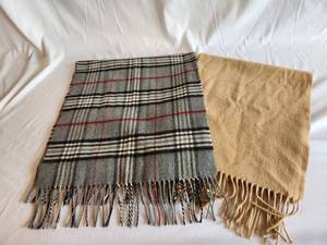 Two Mens Winter Scarves
