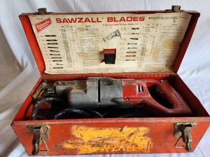 Vintage Milwaukee Sawzall in Metal Case